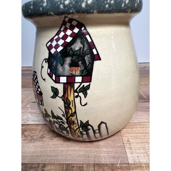 Handmade Home & Garden Party Ceramic Birdhouse Design Vase - - Picture 3 of 5